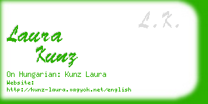 laura kunz business card